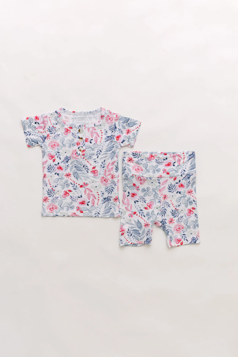 Bloom Print Baby Outfit Set