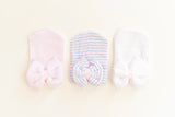Pink Bow Baby Hat