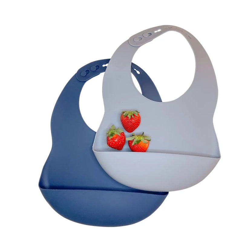 Silicone Bibs - Sage and Spiced Pumpkin Stroller Society