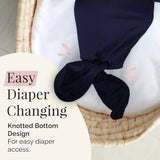 Easy diaper changes for newborn baby boys newborn sleeper gown newborn gown for baby boy knotted baby gown, new baby gift
