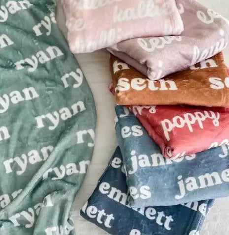 Custom Baby Blanket - Personalized Toddler Blanket