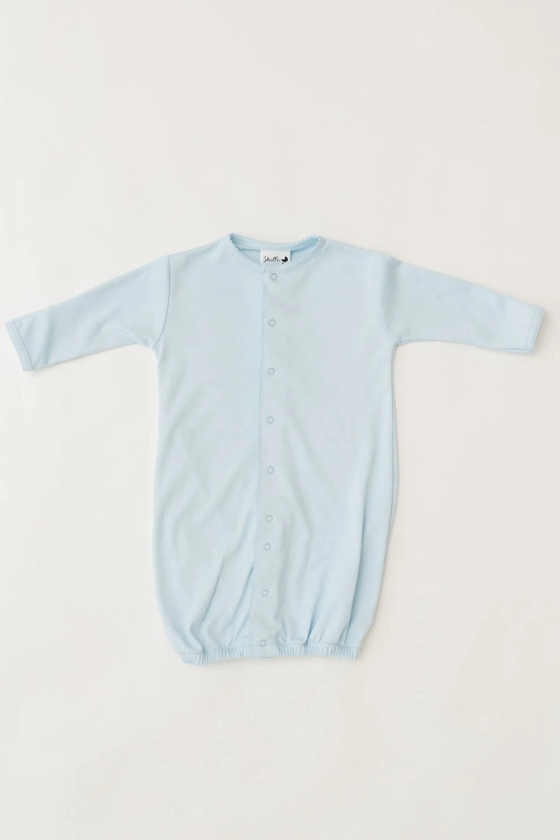 Pima Cotton Newborn Baby Gown for Baby Boys