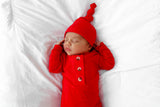 Holiday Red Baby Gown