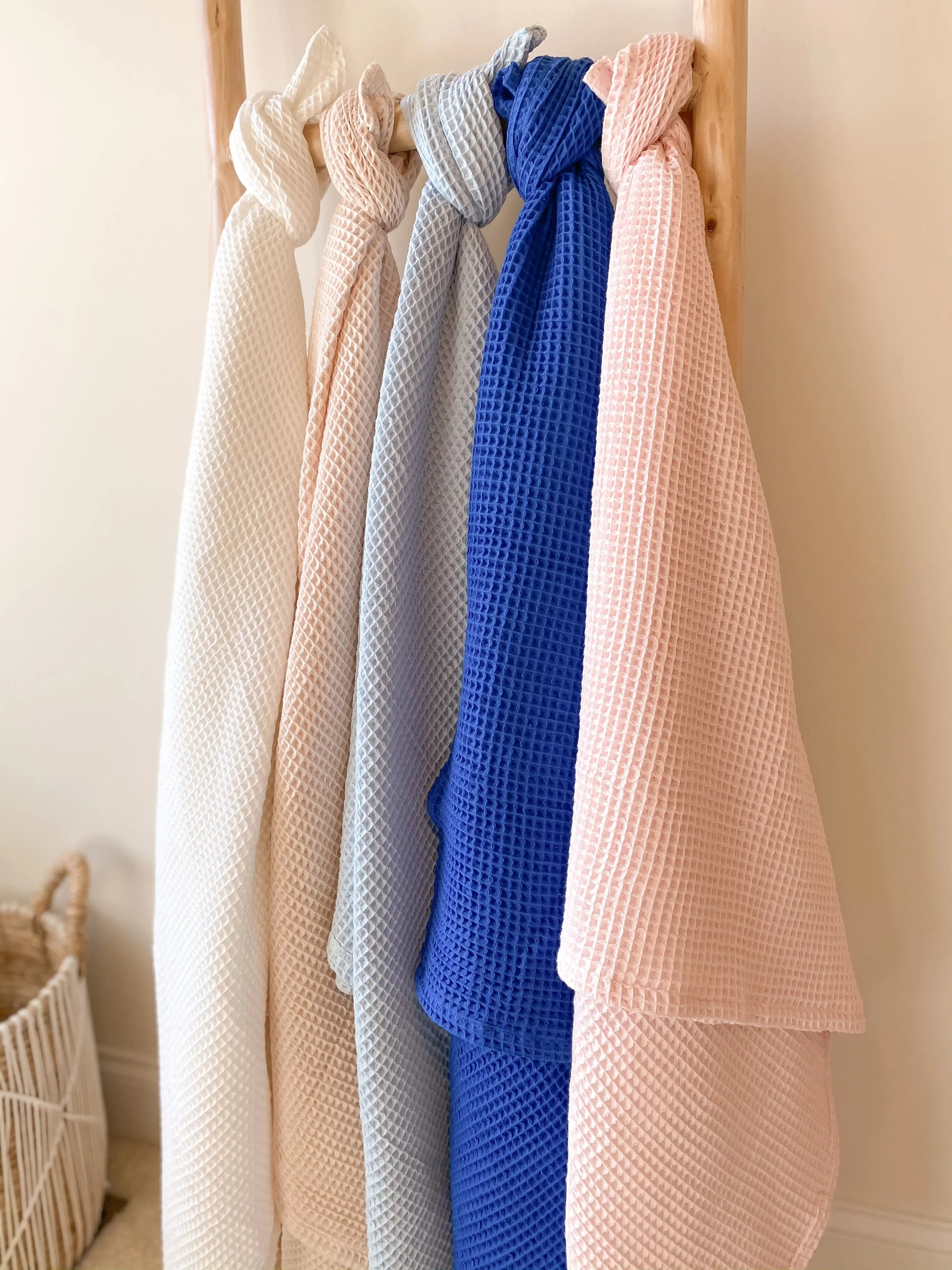 Waffle Blankets - Newborn, Baby, Toddler - 100% Cotton - Stroller Society