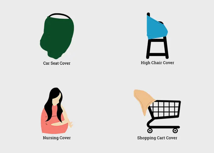 Car Seat Canopy and Breastfeeding Cover - Flora - Stroller Society
