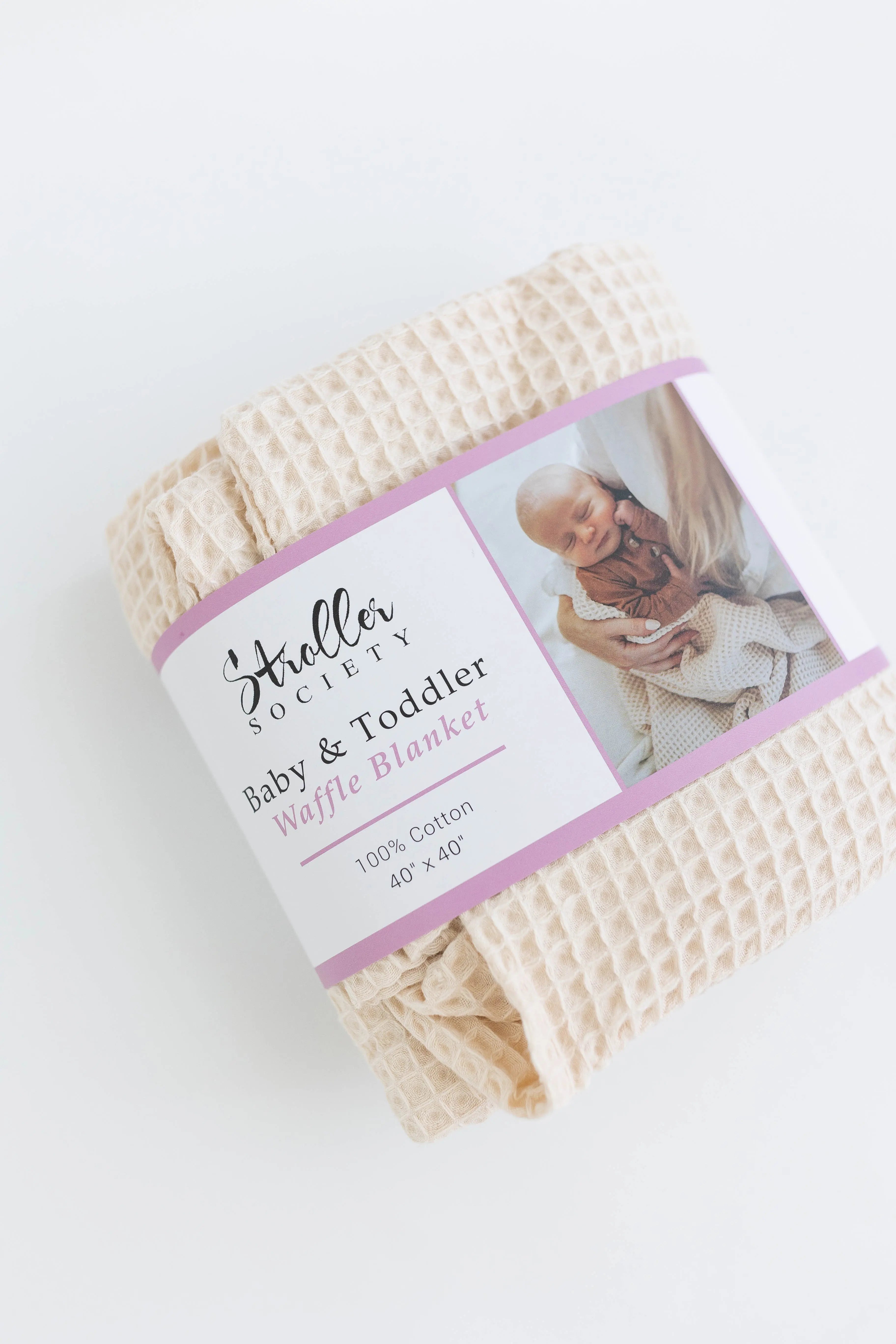 Waffle Blankets - Newborn, Baby, Toddler - 100% Cotton - Stroller Society