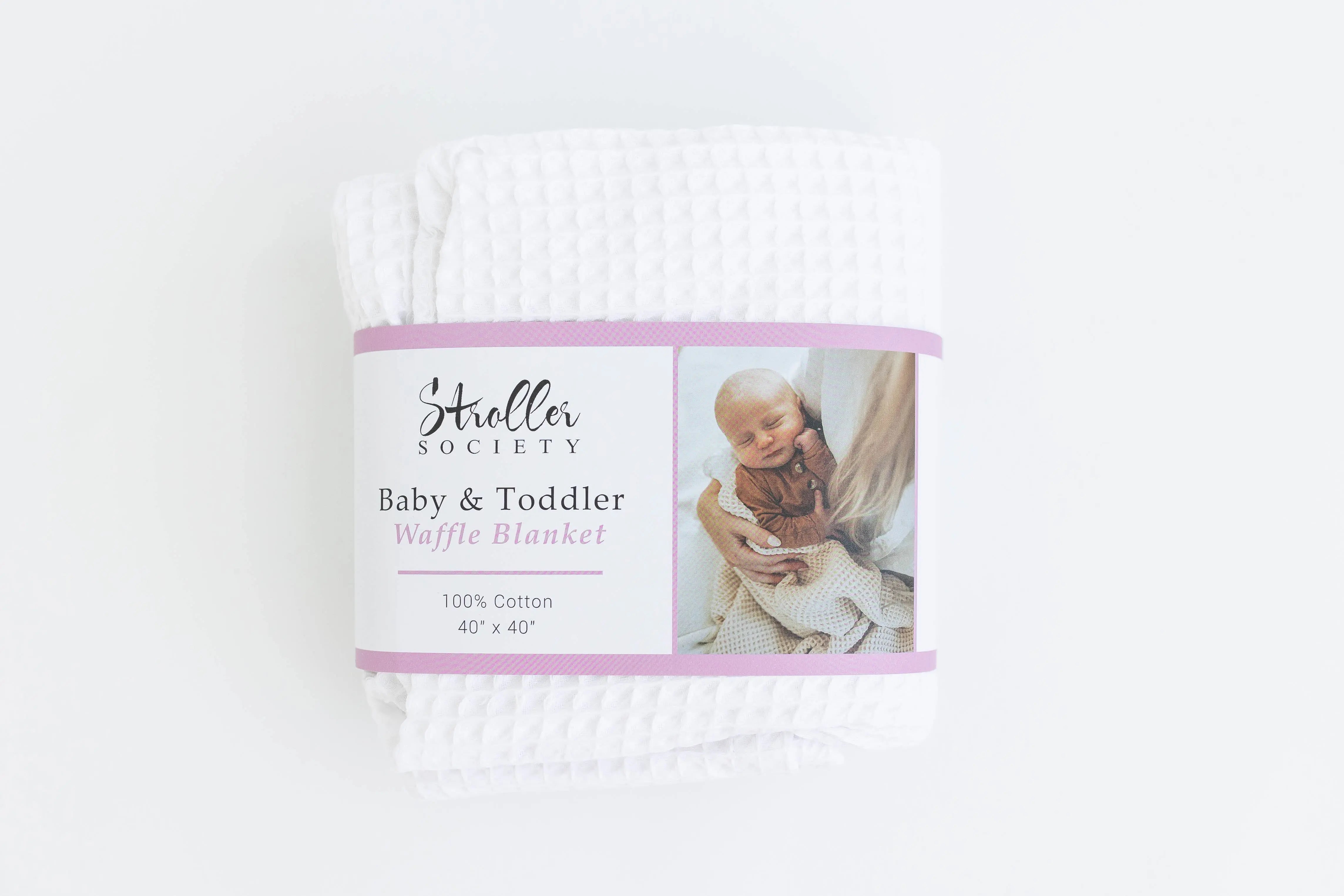 Waffle Blankets - Newborn, Baby, Toddler - 100% Cotton - Stroller Society
