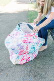 Car Seat Canopy and Breastfeeding Cover - Flora - Stroller Society
