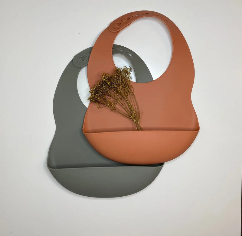 Silicone Baby Bib With Pocket
