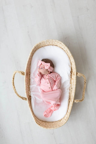 Pink Baby Girl Gown Set