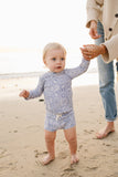 Blue Beach Long Sleeve Swim Set