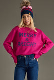 Magenta Merry & Bright Sweater - Christmas Sweater for Moms