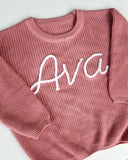 Pre-Order Personalized Kids Sweater | Custom Embroidered Baby, Toddler, Kids Sweater