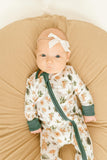 Bamboo Baby Convertible Jumpsuit 0-3 Months - Forest