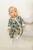 Bamboo Baby Convertible Jumpsuit 0-3 Months - Botanical