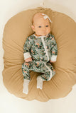 Bamboo Baby Convertible Jumpsuit 0-3 Months - Botanical