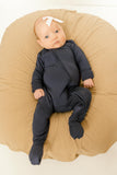 Bamboo Baby Convertible Jumpsuit 0-3 Months - Navy Blue