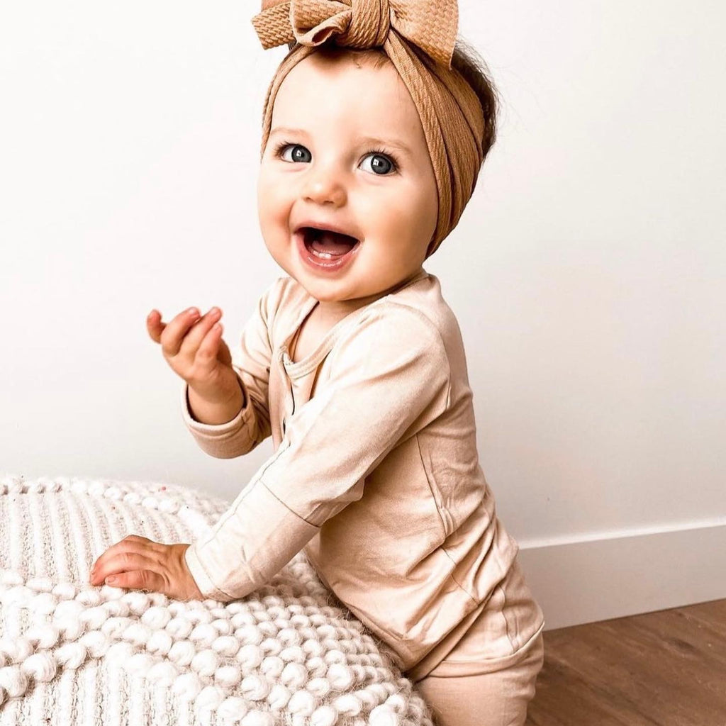 Baby Bow Beige