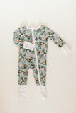 Bamboo Baby Convertible Jumpsuit 0-3 Months - Botanical