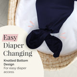 Easy diaper changes for newborn baby boys newborn sleeper gown newborn gown for baby boy knotted baby gown