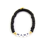 Black Mama Heishi Bracelet by Savvy Bling