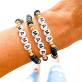 Black Mama Heishi Bracelet by Savvy Bling