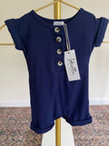 navy blue romper navy rompers baby rompers newborn rompers