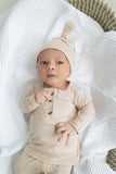 Top and Bottom Outfit Set (Newborn-12 months sizes) Sand