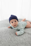 Swaddle Blanket and Hat Set - Navy Blue