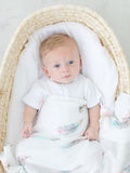 Swaddle Blanket - Bamboo and Cotton - Feather