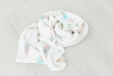 Swaddle Blanket - Bamboo and Cotton - Feather