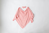 Swaddle Blanket, Hat and Headband Set - Pink - Stroller Society  